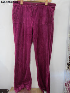 Velour Jogging Suit Plus Size 9288