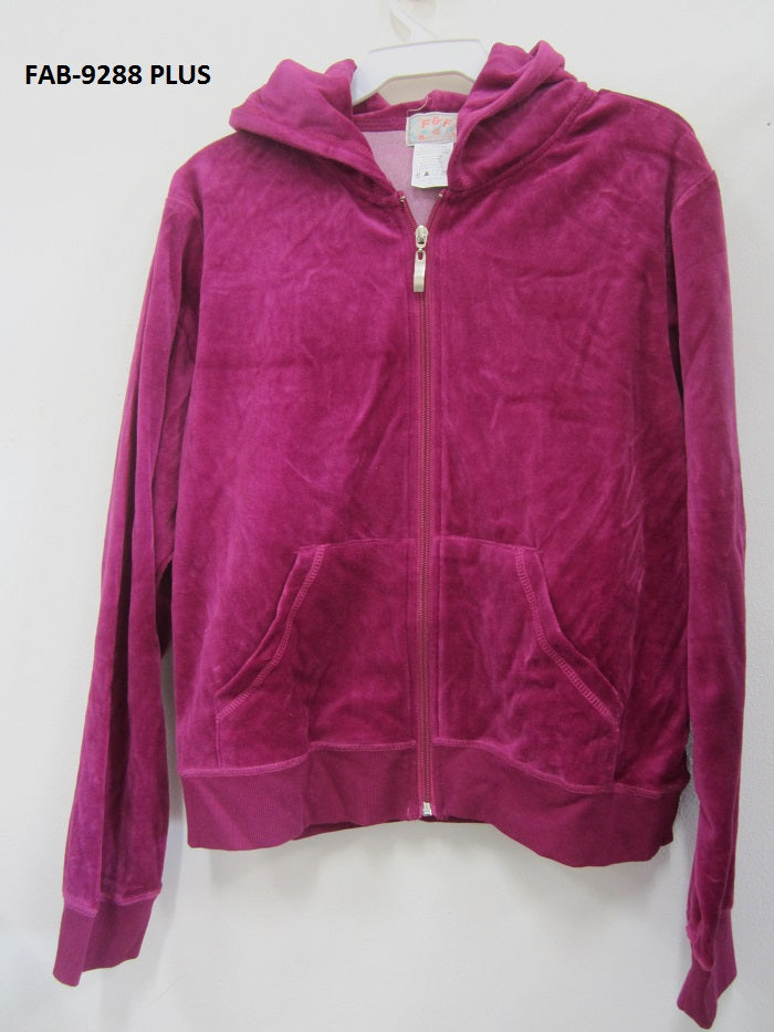 Velour Jogging Suit Plus Size 9288