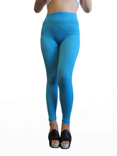 Women Seamless Lurex Ribbed Full Legging (21-2455)