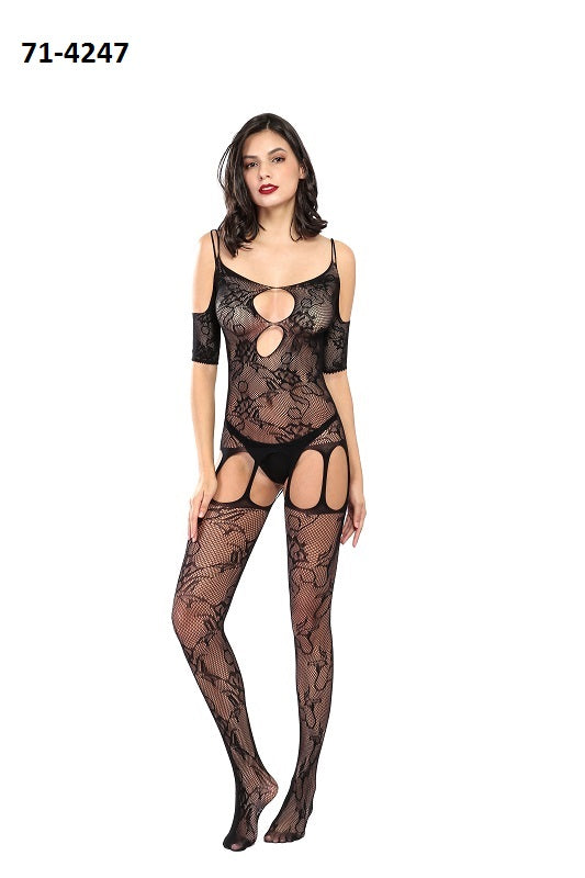 F&F Off-Shoulders with Strap Body Stocking Lingerie 71-4247