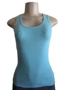 Cotton Round Neck Sleeveless Ribbed Tank Top (BAIK-605)