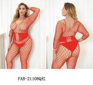 F&F Criss Cross Corset Bodysuit Lingerie - Queen FAB-21108Q