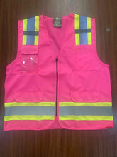 F&F Safety Vest with Pull up Zipper FAB-21132