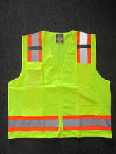 F&F Safety Vest with Pull up Zipper FAB-21132 PLUS