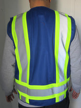 F&F Safety Vest with Pull up Zipper FAB-21132