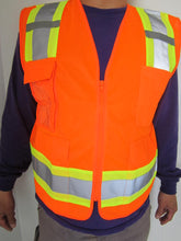 F&F Safety Vest with Pull up Zipper FAB-21132