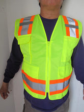 F&F Safety Vest with Pull up Zipper FAB-21132