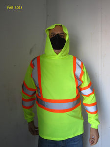 Long Sleeves with Hood High Visibility Apparel FAB-3018