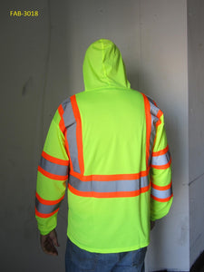 Long Sleeves with Hood High Visibility Apparel FAB-3018