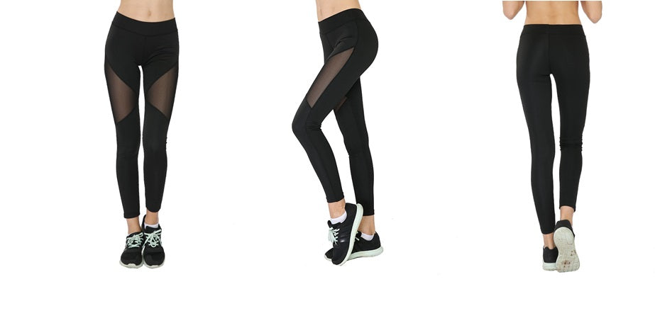 Women Athletic Yoga Mesh Leggings (FAB-19106)