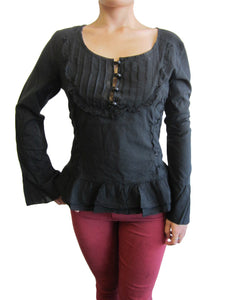 Women Ruffled Long Sleeve Top (8197)