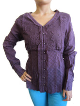 Women Cotton Lawn Button Down Long Sleeve Top (8209)