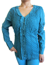 Women Cotton Lawn Button Down Long Sleeve Top (8209)