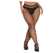 Lingerie Pantyhose with Rhinestones Plus Size XH-H01Q