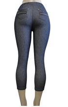  Denim Look Capri Fashionable Jeggings Leggings  (FAB-11218)