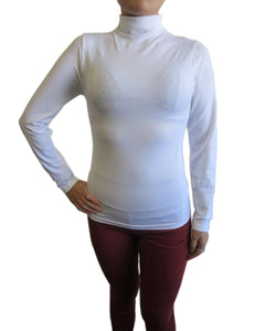 Mock Neck Long Sleeve Top with Fleece (FAB-13820)