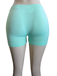 Women One Size Cycling Biker Yoga Workout Shorts (Mini Shorts)