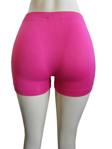 Women One Size Cycling Biker Yoga Workout Shorts (Mini Shorts)